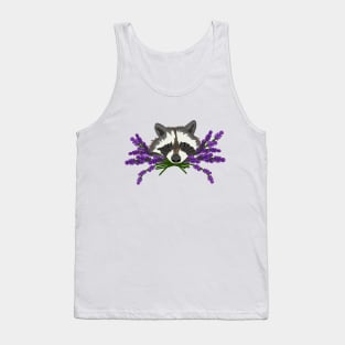 Raccoon with lavender Tank Top